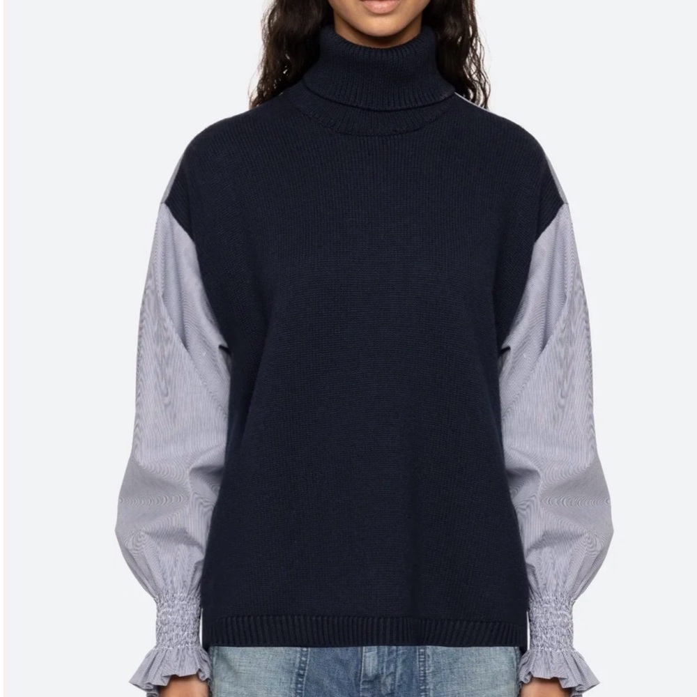 SEA New York Devana combo  Women's Sweater in Navy